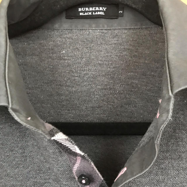 BURBERRY BLACK LABEL(バーバリーブラックレーベル)のバーバリーブラックレーベル ポロシャツ グレー M メンズのトップス(ポロシャツ)の商品写真