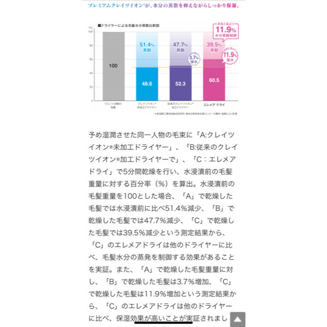 専用 クレイツイオン エレメア ドライ ドライヤー スマホ/家電/カメラの美容/健康(ドライヤー)の商品写真