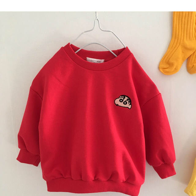 カラフルセットアップ レッドS キッズ/ベビー/マタニティのキッズ服女の子用(90cm~)(その他)の商品写真