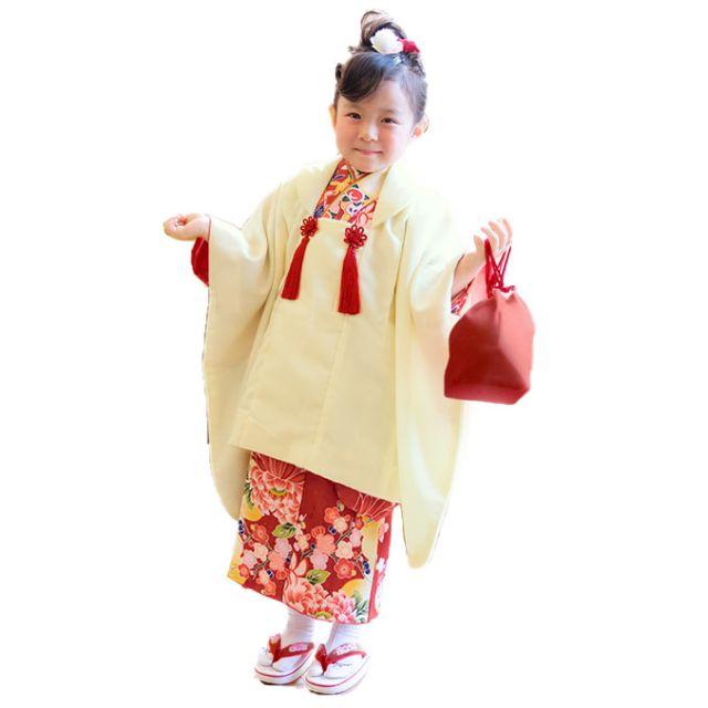 【正絹】七五三　三歳　女の子着物(正絹)セット　新品