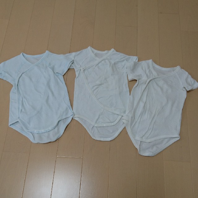 MUJI (無印良品)(ムジルシリョウヒン)の新生児肌着 無印良品 80 キッズ/ベビー/マタニティのベビー服(~85cm)(肌着/下着)の商品写真
