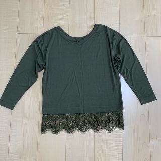 マウジー(moussy)のmoussy 裾レーストップス(カットソー(長袖/七分))