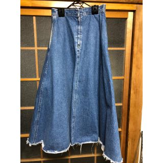 マウジー(moussy)のmoussy ロングデニムスカート(ロングスカート)