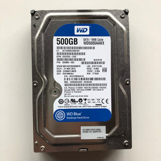 ヒューレットパッカード(HP)のハードディスクHDD 500GB WD5000AAKX 3(PCパーツ)
