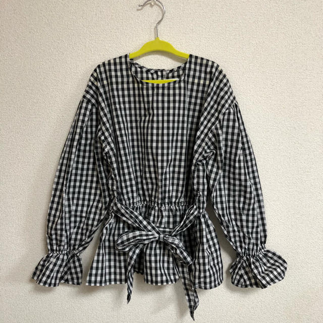 GLOBAL WORK(グローバルワーク)のGLOBAL WORK チェックブラウス 120-130㎝ キッズ/ベビー/マタニティのキッズ服女の子用(90cm~)(Tシャツ/カットソー)の商品写真