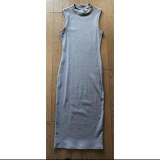 ザラ(ZARA)のH&M ノースリーブ タイトワンピース  リブ 新品未使用(ロングワンピース/マキシワンピース)