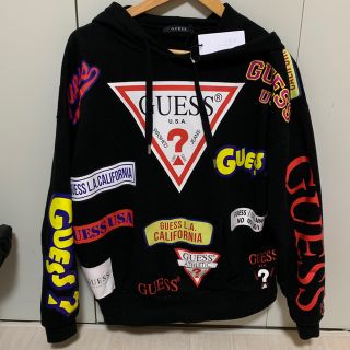 ゲス(GUESS)の【別注】Guess×ROYAL FLASH/ゲス 総柄スウェットパーカー (パーカー)