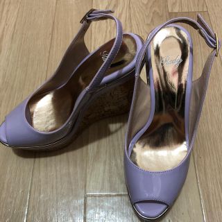 レディー(Rady)のRady コルクウェッジソールパンプス ラベンダー(サンダル)