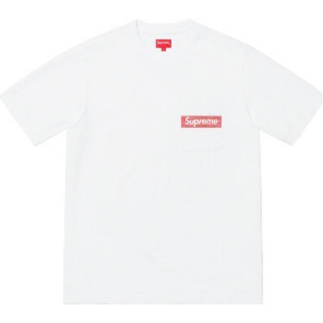 トップスSupreme Mesh Stripe Pocket Tee WhiteサイズS