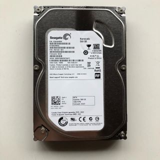 ハードディスクHDD 3.5インチ 500GB ST500DM002 4(PCパーツ)