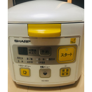 シャープ(SHARP)のSHARP 炊飯器 3合炊き(炊飯器)