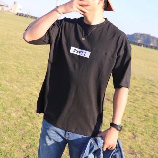 ルーカ(RVCA)の西海岸スタイル☆ロサンゼルスビッグTシャツ Lサイズ ブラック スラッシャー(Tシャツ/カットソー(半袖/袖なし))