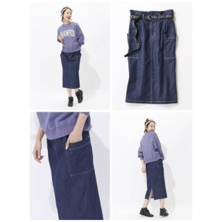 ディッキーズ(Dickies)の限定新品ディッキーズDickiesライトオン40周年記念ベルト付きタイトスカート(ひざ丈スカート)