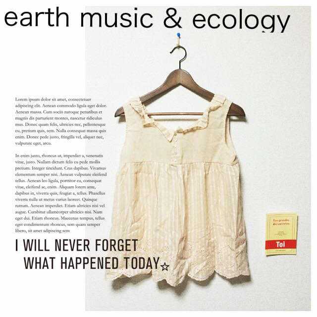 earth music & ecology(アースミュージックアンドエコロジー)の新品♡earth♡春夏♡爽やか♡ふわり レディースのトップス(Tシャツ(半袖/袖なし))の商品写真