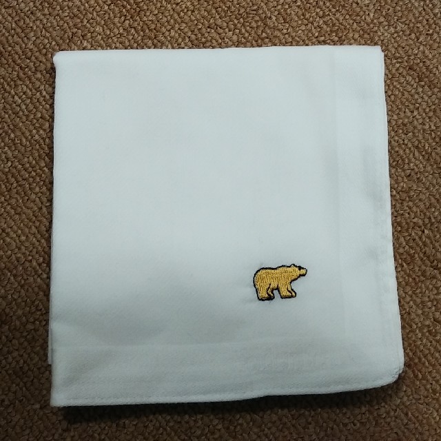 Golden Bear(ゴールデンベア)のゴールデンベア　ハンカチ　白 メンズのファッション小物(ハンカチ/ポケットチーフ)の商品写真