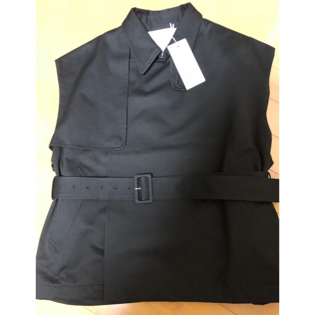 1 digawel trench vest トレンチベスト ブラック