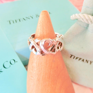 ティファニー(Tiffany & Co.)のティファニー トリプルラビングハート リング 7号(リング(指輪))