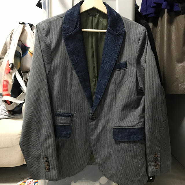 DIESEL-Co. デニム切り替えテーラードジャケット | フリマアプリ ラクマ