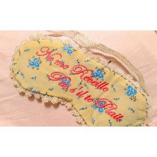 デイシー(deicy)のdeicy　デイシー　アイマスク　花柄　レース　刺繍　シルク　風間ゆみえ(その他)