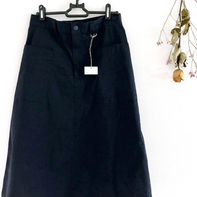 PAR ICI(パーリッシィ)のネイビースカート レディースのスカート(ひざ丈スカート)の商品写真