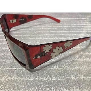 ミュウミュウ サングラス/メガネ(レディース)(レッド/赤色系)の通販