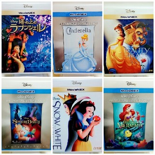 ディズニー(Disney)の【❇SALE❇】新品♡プリンセス  ６作品  ブルーレイセット 純正ケース付き(アニメ)