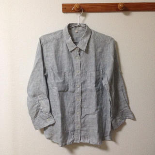 ムジルシリョウヒン(MUJI (無印良品))のストライプシャツ(シャツ/ブラウス(半袖/袖なし))