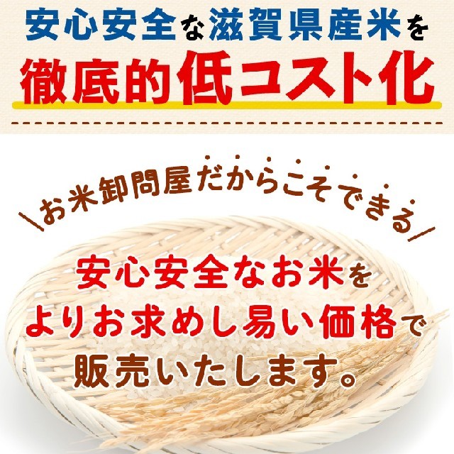 「価格重視」近江ブレンド米１０ｋｇ　３０年滋賀県産　送料無料　生活応援 食品/飲料/酒の食品(米/穀物)の商品写真