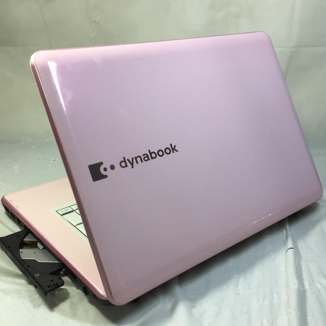 東芝(トウシバ)の東芝 dynabook ピンク windows10 office2016 スマホ/家電/カメラのPC/タブレット(ノートPC)の商品写真