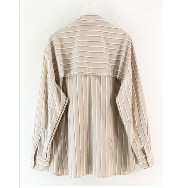 YOKE  OVERSIZED SHIRTS L/S【ベージュ・Sサイズ】