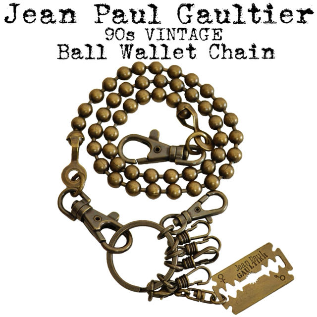 Jean-Paul GAULTIER(ジャンポールゴルチエ)の美品★Jean Paul Gaultier★90s★ウォレットチェーン★真鍮★ メンズのファッション小物(ウォレットチェーン)の商品写真