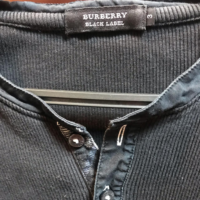 BURBERRY BLACK LABEL(バーバリーブラックレーベル)の【バーバリー ブラックレーベル】綿100%トップス メンズのトップス(Tシャツ/カットソー(七分/長袖))の商品写真