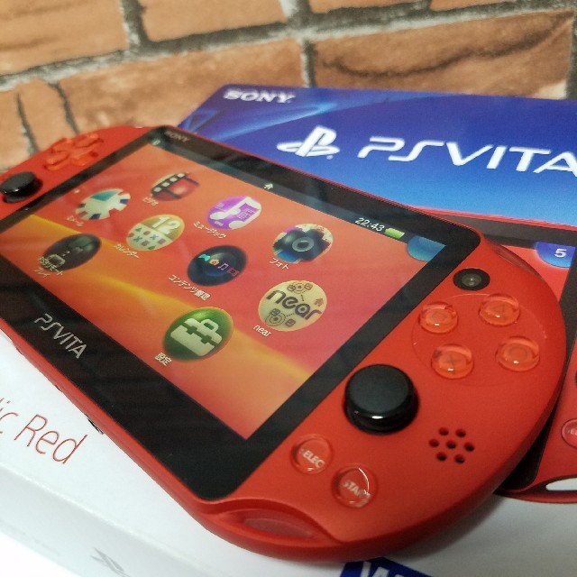携帯用ゲーム機本体PSVITA pch-2000 Metalic Red 送料無料