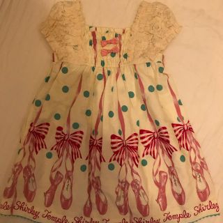 シャーリーテンプル(Shirley Temple)の未使用 シャーリーテンプル 100 トゥシューズワンピース(ワンピース)