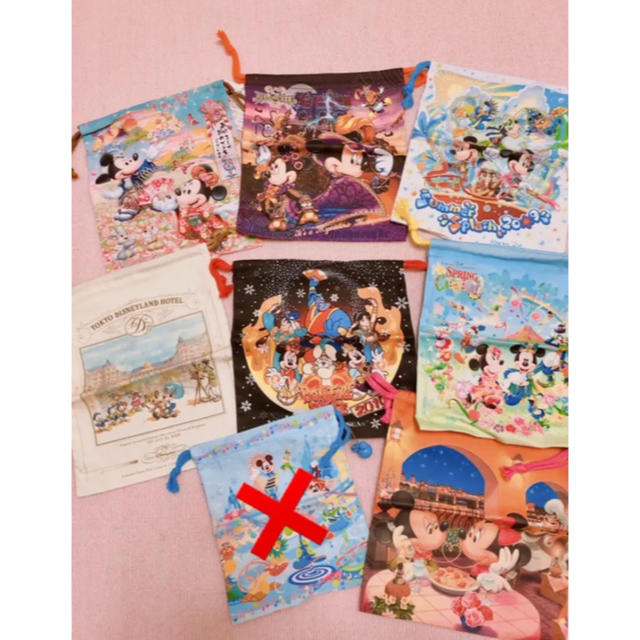 Disney(ディズニー)のディズニーリゾート 巾着袋 エンタメ/ホビーのおもちゃ/ぬいぐるみ(キャラクターグッズ)の商品写真