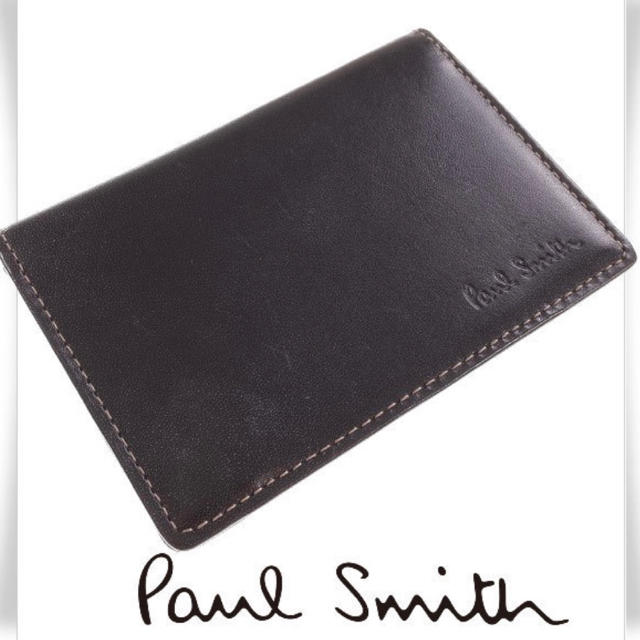 Paul Smith(ポールスミス)の【セール！】新品未使用 ポールスミス 名刺・定期入れ 革 ブラック 男女兼用 メンズのファッション小物(名刺入れ/定期入れ)の商品写真