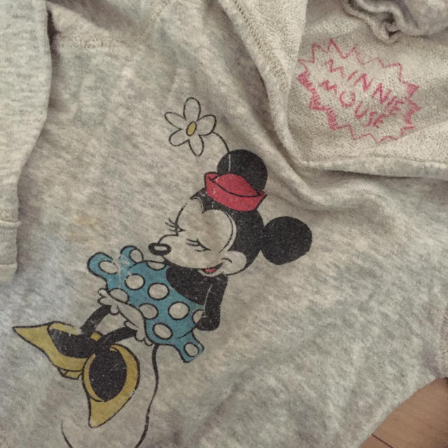 Disney(ディズニー)のストンプスタンプ ミニーちゃん パーカー チュニック キッズ/ベビー/マタニティのキッズ服女の子用(90cm~)(Tシャツ/カットソー)の商品写真