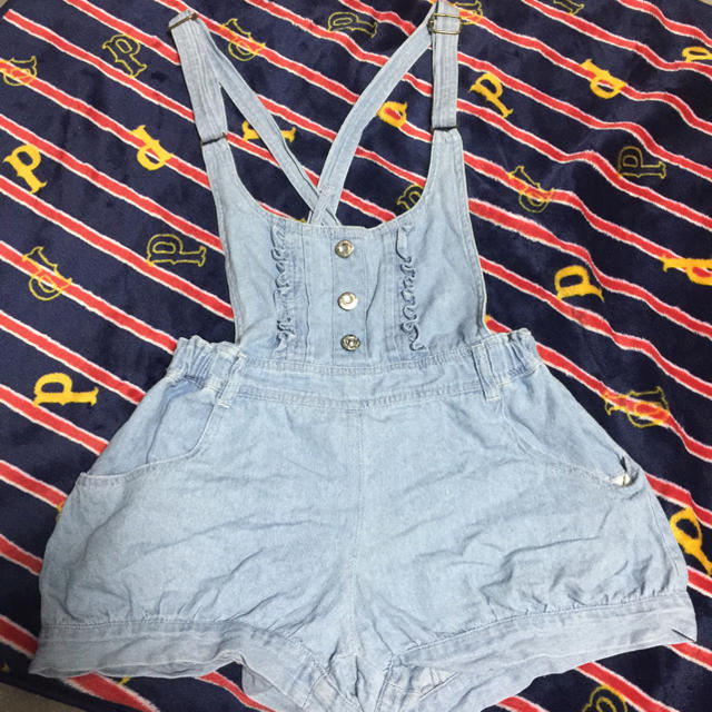 デニム サロペット130 キッズ/ベビー/マタニティのキッズ服女の子用(90cm~)(パンツ/スパッツ)の商品写真