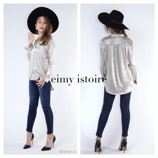 エイミーイストワール(eimy istoire)のeimy istoire  wrinkle satin shirt(シャツ/ブラウス(長袖/七分))