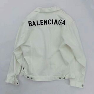 バレンシアガ(Balenciaga)の【アキヒロ様専用】BALENCIAGA jacket ロゴデニムジャケット 48(Gジャン/デニムジャケット)