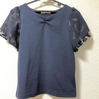 マジェスティックレゴン(MAJESTIC LEGON)のマジェスティックレゴン 袖レース カットソー(カットソー(半袖/袖なし))