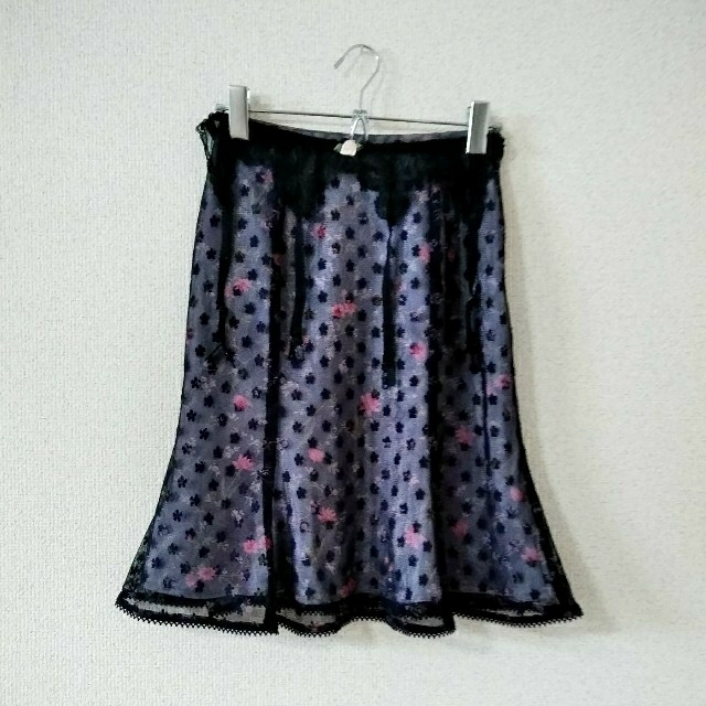 lochie????Vintage flower mesh tulle Skirt