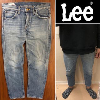 リー(Lee)のLeeダメージジーンズクロップドデニムLL0311ダメージデニムメンズ送料込(デニム/ジーンズ)