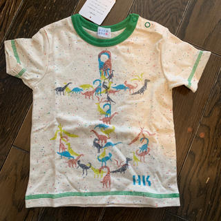 ハッカベビー(hakka baby)のハッカ新品80恐竜半袖Tシャツ  ネップ素材(Tシャツ/カットソー)