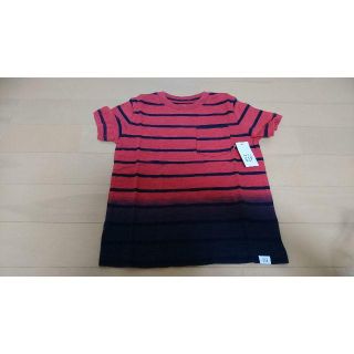 ギャップ(GAP)の新品　GAP　ストライプ 　Tシャツ　赤系　95ｃｍ(Tシャツ/カットソー)