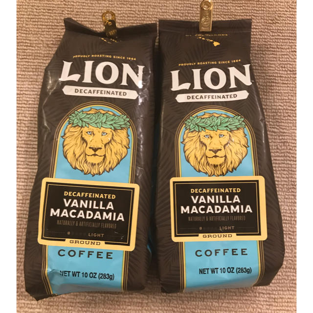 LION(ライオン)のハワイ ライオンコーヒー デカフェ バニラマカダミア 食品/飲料/酒の飲料(コーヒー)の商品写真