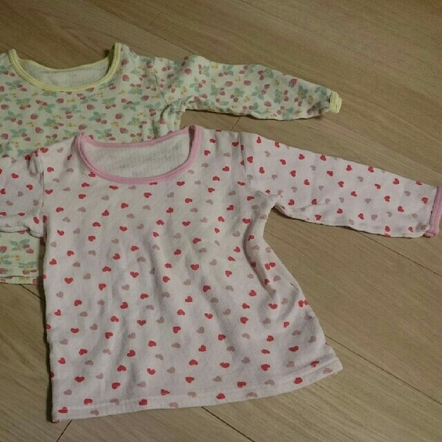 しまむら(シマムラ)の肌着 長袖 100 キッズ/ベビー/マタニティのキッズ服女の子用(90cm~)(下着)の商品写真