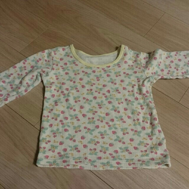 しまむら(シマムラ)の肌着 長袖 100 キッズ/ベビー/マタニティのキッズ服女の子用(90cm~)(下着)の商品写真