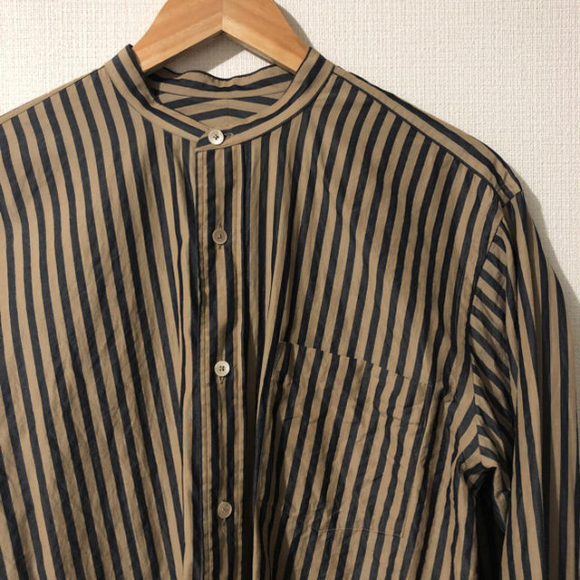 シャツ COMOLI バンドカラーシャツ 0の通販 by あらた's shop|コモリ ...