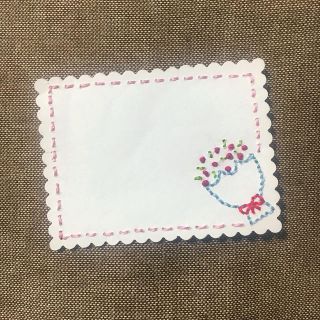 オリジナル(Original)のメッセージカード 紙刺繍 花束(カード/レター/ラッピング)